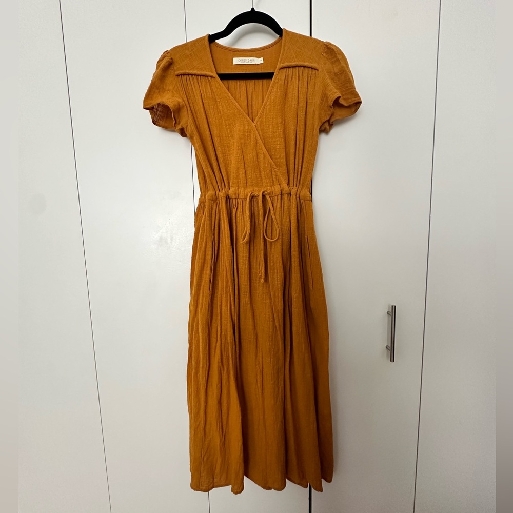 Christy Dawn Dawn Dress in Mustard Seed Size XS